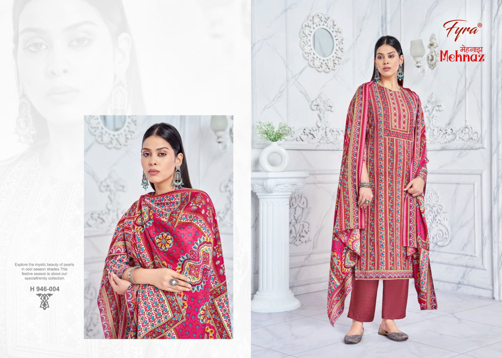 Mehnaz By Alok Suit Pashmina Dress Material Catalog